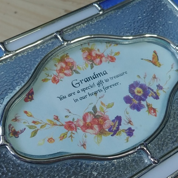 🎉2/$16 Stained Glass Jewelery Keepsake Box, Precious Grandmother (Removable) - Picture 3 of 8